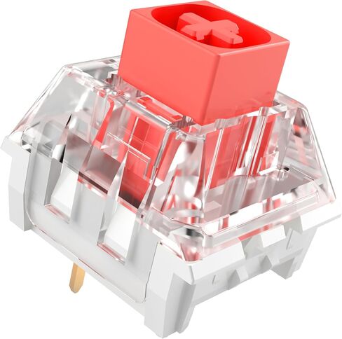 Kailh Box White Mechanical Keyboard Switches,3-Pin 45gf Clicky/Speed Typing/Gaming/Waterproof Switches(108Pcs,Kailh Box White) in Kuwait