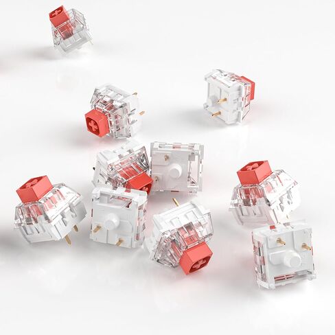 Kailh Box White Mechanical Keyboard Switches,3-Pin 45gf Clicky/Speed Typing/Gaming/Waterproof Switches(108Pcs,Kailh Box White) in Kuwait
