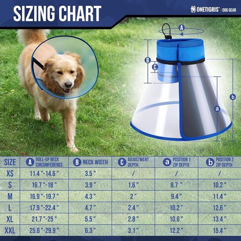 OneTigris Soft Dog Cone for Dogs After Surgery, Breathable Pet Recovery Collar for Large Medium Small Dogs and Cats, Adjustable Dog Cone Collar, Elizabethan Collar (Blue, S) in Saudi Arabia
