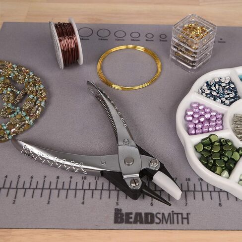 ذا بيد سمث زرادية متوازية نصف دائرية/مسطحة، 5.5 انش (140 ملم) اداة ستيل لصنع المجوهرات، مع زنبرك in Kuwait