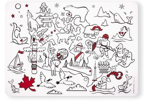 ملاءة حصيرة تلوين مقاومة للماء مقاس 25.4 × 35.56 سم قابلة لإعادة الاستخدام، مقاومة للماء للأطفال، 100% سيليكون صالح للطعام، عبوة من قطعة واحدة، حيوانات فضائية in Kuwait