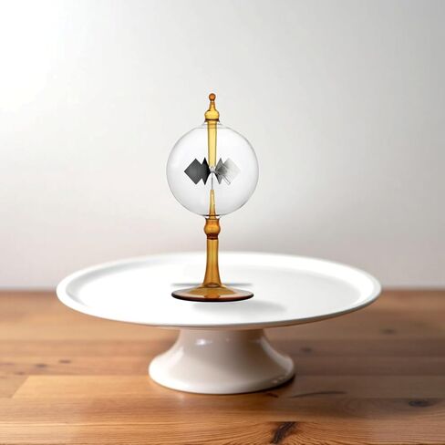 Solar Crookes Radiometer Glass Windmill Handmade for Party Home Decoration Gift L (Orange) in Saudi Arabia