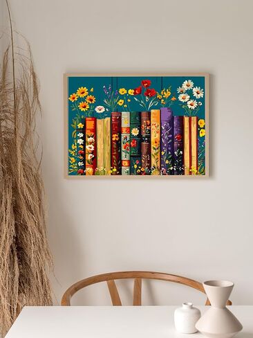 طلاء عيد الميلاد بواسطة أرقام الأرقام للمبتدئين ، الطلاء DIY بأرقام أرقام ، طلاء أكريليك سهل اللون على قماش الرنة Christmas Christmas Art ، ديكور الجدار المنزلي 16 × 16 بوصة (بدون إطار) in Kuwait