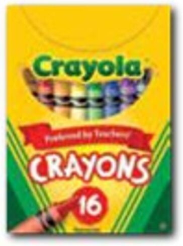Crayola Crayons, School Supplies, Colors may vary, 16 Count, Crayon Size 3-5/8"L x 5/16" Diameter in Saudi Arabia