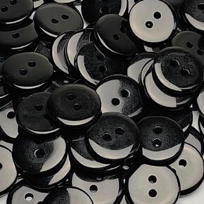 Libiline 3/4"(20mm) Mix Lots 100pcs Resin Button Solid Color 2Holes Craft Clothes Sewing Cards Making Sweater Shirt (3/4"(20mm), Multi-Colored) in Kuwait