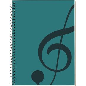 MOREYES Blank Sheet Music Composition Manuscript Staff Notebook with 100 Pages 26x19cm (Music clef notebook) in Kuwait
