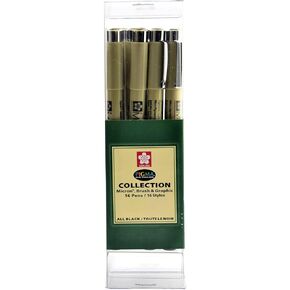 قلم MICRON PEN AST SZ .6/.7 BK 6CD in Kuwait
