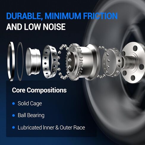 محور العجلات الخلفية Autoround 512401 ومجموعة المحامل مناسبة لـ Scion FR-S، Subaru BRZ، Forester، Legacy، Outback، Impreza، Toyota 86 5 Lug in Kuwait