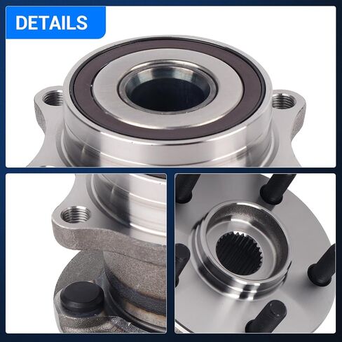 محور العجلات الخلفية Autoround 512401 ومجموعة المحامل مناسبة لـ Scion FR-S، Subaru BRZ، Forester، Legacy، Outback، Impreza، Toyota 86 5 Lug in Kuwait