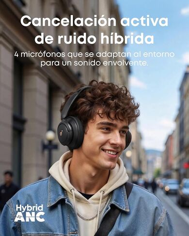 Soundcore by Anker Life Q30 Hybrid Active Noise Cancelling Headphones with Multiple Modes, Hi-Res Sound, Custom EQ via App, 40H Playtime, Comfortable Fit, Bluetooth Headphones(Renewed) in Kuwait