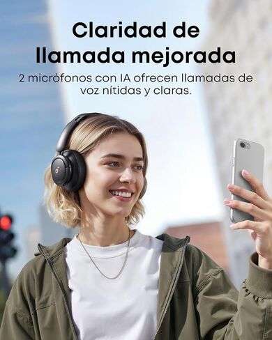 Soundcore by Anker Life Q30 Hybrid Active Noise Cancelling Headphones with Multiple Modes, Hi-Res Sound, Custom EQ via App, 40H Playtime, Comfortable Fit, Bluetooth Headphones(Renewed) in Kuwait