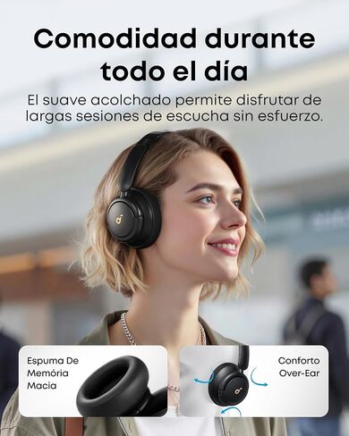 Soundcore by Anker Life Q30 Hybrid Active Noise Cancelling Headphones with Multiple Modes, Hi-Res Sound, Custom EQ via App, 40H Playtime, Comfortable Fit, Bluetooth Headphones(Renewed) in Kuwait