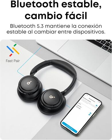 Soundcore by Anker Life Q30 Hybrid Active Noise Cancelling Headphones with Multiple Modes, Hi-Res Sound, Custom EQ via App, 40H Playtime, Comfortable Fit, Bluetooth Headphones(Renewed) in Kuwait