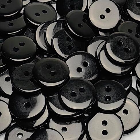 Libiline 3/4"(20mm) Mix Lots 100pcs Resin Button Solid Color 2Holes Craft Clothes Sewing Cards Making Sweater Shirt (3/4"(20mm), Multi-Colored) in Kuwait