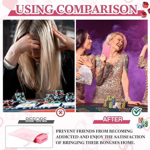 4 مجموعات مربع أكريليك للفائزين مع بنك الفائز في Velvet Bag مع مربع أموال كازينو آمن محمول لوقف الإدمان هدية (رمادي ، أسود ، أحمر ، وردي) in Kuwait