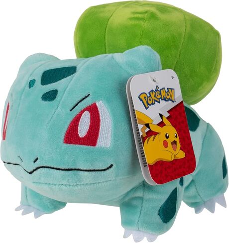 Pokémon 8" Bulbasaur Plush Stuffed Animal Toy - Officially Licensed - Gift for Kids in Saudi Arabia