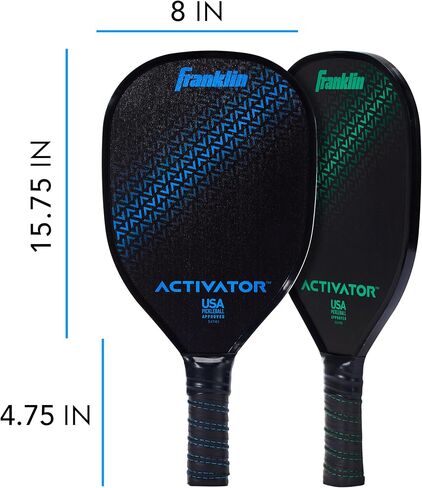 مجموعة مجداف وكرة Franklin Sports Pickleball - مضارب خشبية + كرات مخلل - لاعبان - منشط - كرة البيسبول الأمريكية (USAPA) معتمدة (مقاس واحد) in Saudi Arabia