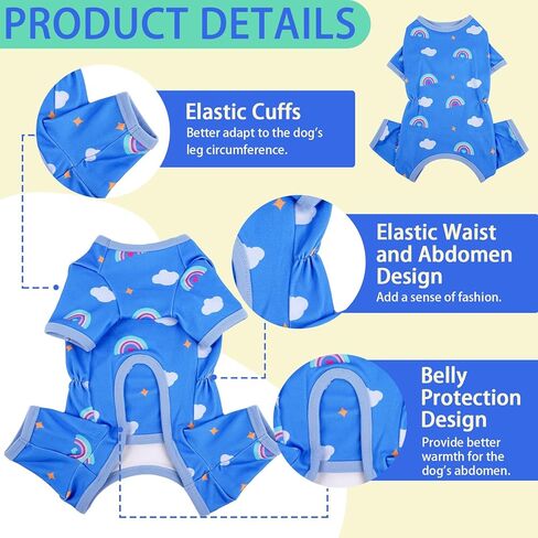 MIGOHI Sweet XS Dog Pajamas, Dog Onesie for Small Dogs | Stretchy & Lightweight Doggy Clothes, Cute Warm Jumpsuit for Puppy, Summer Nightwear, Pink, XS in Kuwait