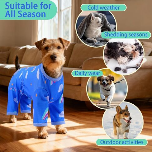 MIGOHI Sweet XS Dog Pajamas, Dog Onesie for Small Dogs | Stretchy & Lightweight Doggy Clothes, Cute Warm Jumpsuit for Puppy, Summer Nightwear, Pink, XS in Kuwait