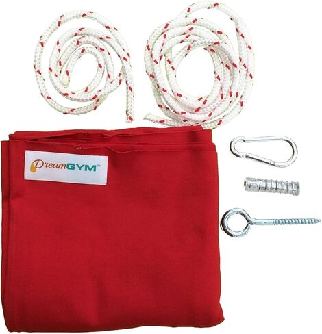 أرجوحة العلاج الحسية من دريم جيم - أرجوحة علاجية كبيرة جدًا - 95% قطن - أرجوحة ضغط زرقاء للتوتر، وعامل الوقاية من أشعة الشمس والقلق، تتضمن أجهزة in Kuwait