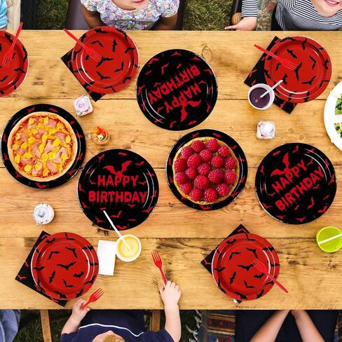 Grencian 96pcs زخرفة دش الطفل الخريف أبل - تفاح من لوحات الحفلات الخاصة بنا والمناديل مجموعات أدوات المائدة الخريفية لعيد عيد الشكر يخدم زخارف عيد ميلاد الفاكهة 24 in Saudi Arabia