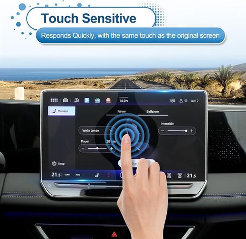 2018-2023 2024 Tiguan Screen Protector for Tiguan (SE/SE R-Line Black/SEL/SEL R-Line) 8-inch Touch Screen, 9H Hardness Tempered Glass 2024 2023 Tiguan Accessories HD Tempered Protective Film 8" in Saudi Arabia