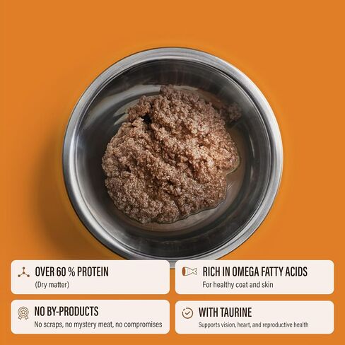 Chewer's Joy Wet Cat Food Food Pack - 3 نكهات: سمك التونة والسلمون ، الدجاج والديك الرومي - Pâté الطبيعي - البروتين العالي - خالية من الحبوب - التغذية الكاملة والمتوازنة - 12 علب (3 أوقية) in Kuwait