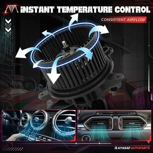 MAYASAF HVAC Blower Motor Assembly fit for Chevy(GMC) 99-06 Silverado(Sierra) 1500/2500/3500 for Avalanche/Suburban/Tahoe- Replaces 35143, 1581647 in Kuwait