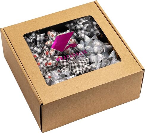 تشكيلة من 12 قطعة من أقواس هدايا ورق الكرافت من WRAPAHOLIC - موضوع الهالوين للعطلات، والحفلات، وأعياد الميلاد، وحفلات استقبال الطفل in Kuwait