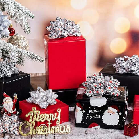 تشكيلة من 12 قطعة من أقواس هدايا ورق الكرافت من WRAPAHOLIC - موضوع الهالوين للعطلات، والحفلات، وأعياد الميلاد، وحفلات استقبال الطفل in Kuwait