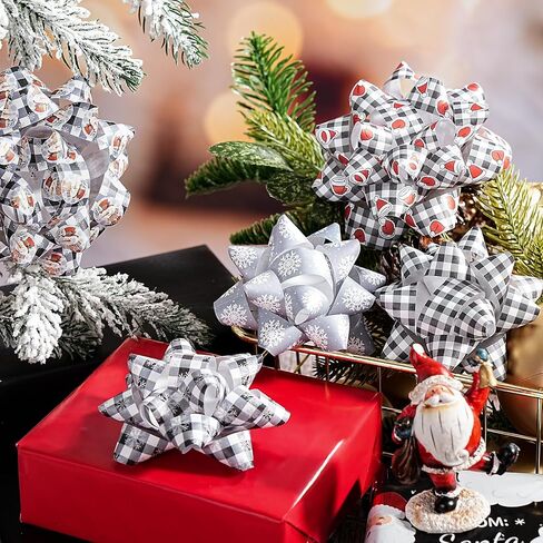 تشكيلة من 12 قطعة من أقواس هدايا ورق الكرافت من WRAPAHOLIC - موضوع الهالوين للعطلات، والحفلات، وأعياد الميلاد، وحفلات استقبال الطفل in Kuwait