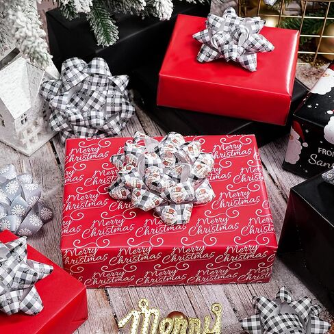 تشكيلة من 12 قطعة من أقواس هدايا ورق الكرافت من WRAPAHOLIC - موضوع الهالوين للعطلات، والحفلات، وأعياد الميلاد، وحفلات استقبال الطفل in Kuwait