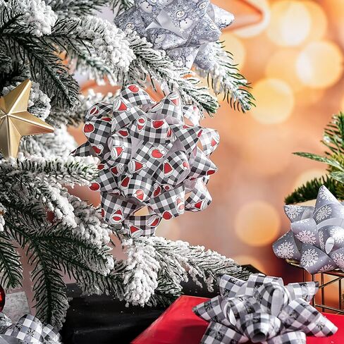 تشكيلة من 12 قطعة من أقواس هدايا ورق الكرافت من WRAPAHOLIC - موضوع الهالوين للعطلات، والحفلات، وأعياد الميلاد، وحفلات استقبال الطفل in Kuwait