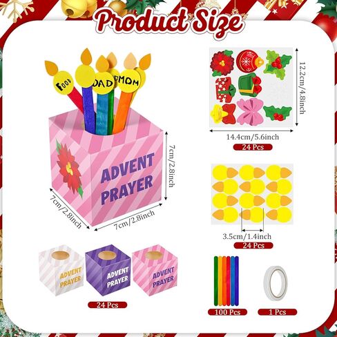 Cinrobiye 24 مجموعة صلاة مربع مجموعات الحرف اليدوية DIY جرة الصلاة الدينية مع الشعب in Kuwait