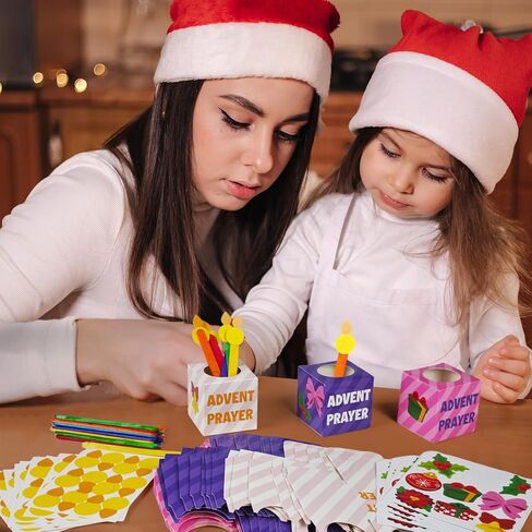 Cinrobiye 24 مجموعة صلاة مربع مجموعات الحرف اليدوية DIY جرة الصلاة الدينية مع الشعب in Kuwait