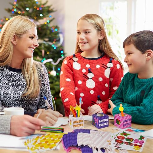 Cinrobiye 24 مجموعة صلاة مربع مجموعات الحرف اليدوية DIY جرة الصلاة الدينية مع الشعب in Kuwait