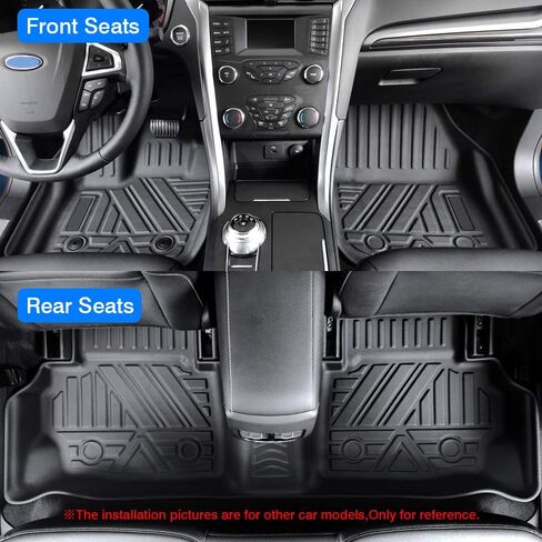 KUST Custom Fit Floor Mats for 2019-2024 Nissan Altima Accessories All Weather Floor Mat Carpet Liners Front & Rear 2 Row Seat Black Liner TPE in Kuwait