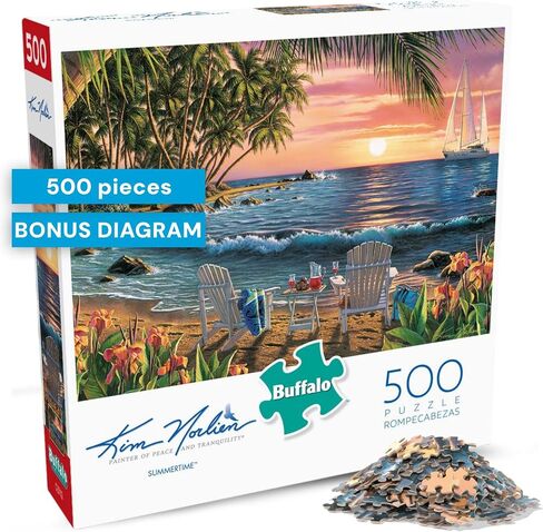 Buffalo Games - Country Life - Antique Barn - 500 Piece Jigsaw Puzzle for Adults Challenging Puzzle Perfect for Game Nights - 500 Piece Finished Size is 21.25 x 15.00 in Kuwait