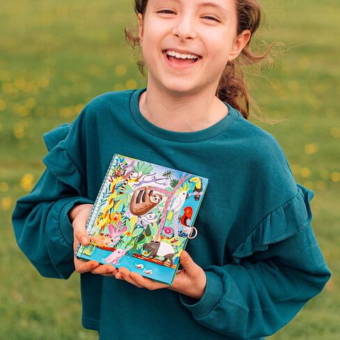 eeBoo: Magical Creatures Journal - Includes Lock & Keys, Foil Cover, 176 Lined Pages, Sketch-Take Notes-Journal, Diary for Kids Ages 6+ in Saudi Arabia