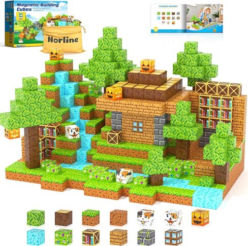 108pcs الكتل المغناطيسية للأطفال مغناطيس ألعاب مغنطيسية ، عالم أعمالي حديقة العجائب ، الحرف اليدوية ، ألعاب التعلم الحسي ، هدايا اللعبة للأطفال الذين تتراوح أعمارهم بين 3-5 4-6 5-7 in Saudi Arabia