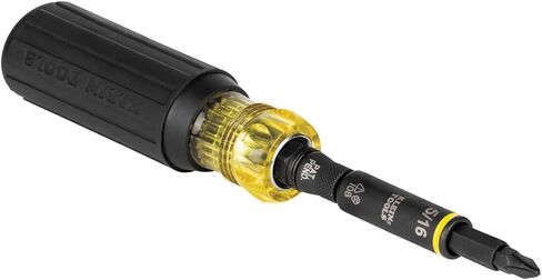 Klein Tools 32500HD Multi-Bit Screwdriver / Nut Driver, Impact Rated 11-in-1 Tool with Phillips, Slotted, Square and Torx Tips in Saudi Arabia