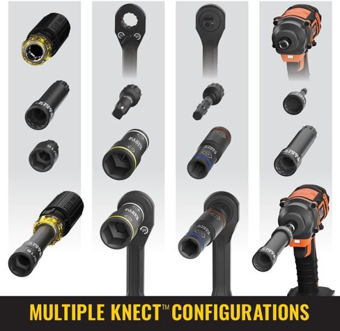Klein Tools 32500HD Multi-Bit Screwdriver / Nut Driver, Impact Rated 11-in-1 Tool with Phillips, Slotted, Square and Torx Tips in Saudi Arabia