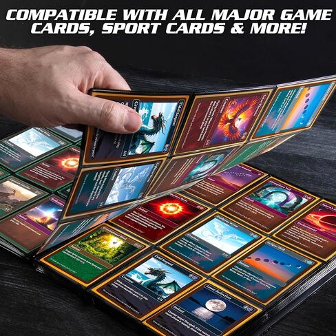 Monster Binder- 9 Pocket Side Loading Trading Card Album - Matte White w/White Pages -Holds 360 Standard Size TCGs - Compatible w/Yugioh, Magic The Gathering, Pokémon & Sports Cards - Secure Storage in Saudi Arabia