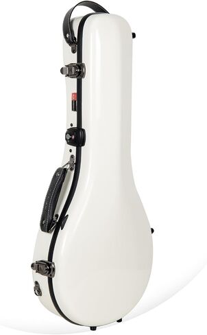 Crossrock Fiberglass Mandolin Case-Universal Designed for Both A and F Style, with Accessory Compartment, Backpack Straps, TSA Lock-Black (CRF2020MAFBK) in Saudi Arabia