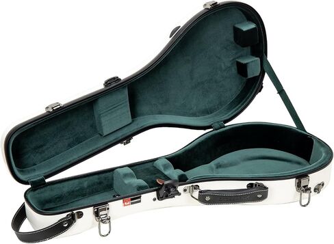 Crossrock Fiberglass Mandolin Case-Universal Designed for Both A and F Style, with Accessory Compartment, Backpack Straps, TSA Lock-Black (CRF2020MAFBK) in Saudi Arabia