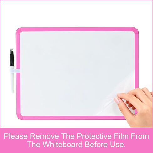 لوحة بيضاء صغيرة محمولة ، لوحة رسم ، لوحة كتابة ، 12 "× 16" لوحة محوّة جافة للألوان الحديثة المحمولة ، وتستخدم في ملاحظات المهام في المكاتب والمنازل والمدارس (أبيض) in Kuwait