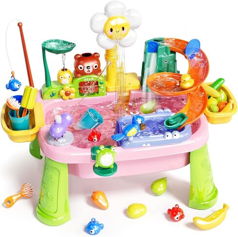 Pupu Pig Water Table, Play Sink with Electric Faucet, Toddler Toys Ages 3+ in Saudi Arabia