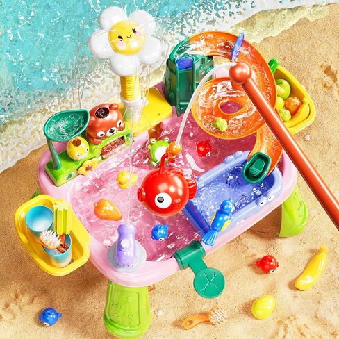 Pupu Pig Water Table, Play Sink with Electric Faucet, Toddler Toys Ages 3+ in Saudi Arabia