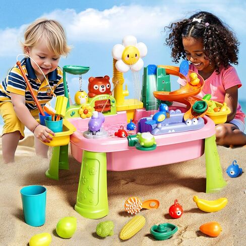 Pupu Pig Water Table, Play Sink with Electric Faucet, Toddler Toys Ages 3+ in Saudi Arabia