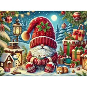 Springbok Gnome Village 500 Piece Holiday Jigsaw Puzzle- Made in The USA with Unique Precision fit Pieces for a Great Puzzling Experience in Kuwait